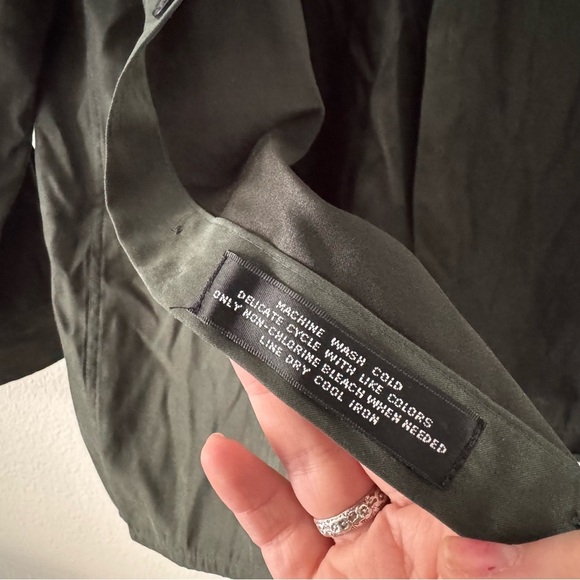 Oversized Button Up Shirt XL Vintage Suede Feel Streetwear Layering Brandini - Picture 9 of 14